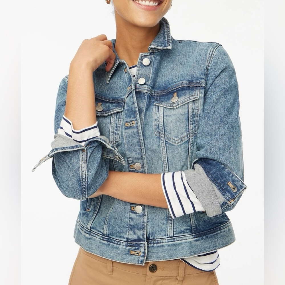 J. Crew Classic Cut Semi-Fitted Jean Jacket